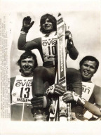 74 MEGEVE #PPMK1288 PHOTO COUPE DU MONDE TROPHEE EVIAN TROIS SKIEURS SUISSE - Sports