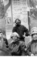 75 PARIS #PPMK1274 GRANDE PHOTO DE PRESSE LES GENDARMES MOBILES LORS DE LA MANIFESTATION DU 16 MAI 1983 - Autres & Non Classés