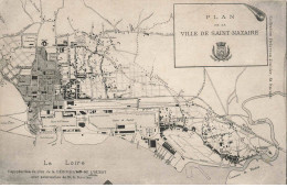 44 ST NAZAIRE #MK52182 PLAN DE LA VILLE ST NAZAIRE - Saint Nazaire