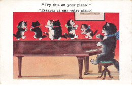 CHATS AB#MK309 CHATS HUMANISES PIANISTE ET DANSEURS - Chats