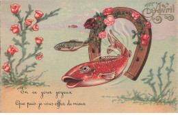 POISSONS #MK53551 1 ER AVRIL POISSONS FER A CHEVAL - Fish & Shellfish