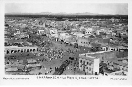 MAROC AB#MK963 MARRAKECH LA PLACE DJEMAA EL FNA VUE AERIENNE - Marrakesh