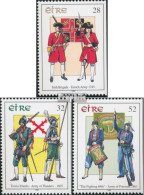 Irland 898D-899D,902D Postfrisch 1995 Historische Militäruniformen - Ongebruikt