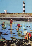 17 ILE D OLERON AA#DC030 LA PECHE AUX COQUILLAGES DEVANT LE PHARE DE CHASSIRON - Ile D'Oléron