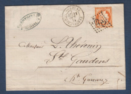 Haute Garonne -  N° 38 Obl. GC 3982 Et Cachet 18 Toulouse - 1849-1876: Klassik