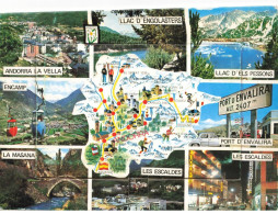 ANDORRE AB#MK785 PAS DE LA CASA CARTE SYSTEME MULTI VUES - Andorra