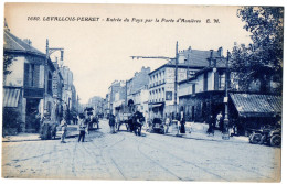 CPA 92 - LEVALLOIS PERRET (Hauts De Seine) - Entrée Du Pays Par La Porte D'Asnières - E.M. - Levallois Perret