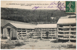 CPA 87 - LA JONCHERE (Haute-Vienne) - Exploitation Des Carrières De Kaolin. N°3. Le Sèchage (animée) - L.B. - Sonstige & Ohne Zuordnung