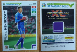 AC - 226 WAYNE HENNESSEY  WALES TEAM MATES  ROAD TO EURO 2020  PANINI 2019 ADRENALYN TRADING CARD - Tarjetas