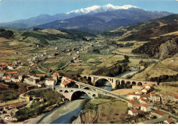 66 CERET AA#DC886 VUE AERIENNE SUR LA VALLEE DU TECH LES TROIS PONTS ET LE CANIGOU - Ceret