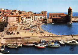 66 COLLIOURE AA#DC854 LE PORT BATEAUX DE PECHE LA PLAGE - Collioure