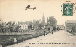 22 LAMBALLE AC#MK268 ARRIVEE PAR LA ROUTE DE ST BRIEUC AVIATION AVION - Lamballe