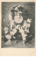 CHATS AC#MK898 QUATRE CHATS HORLOGE - Cats