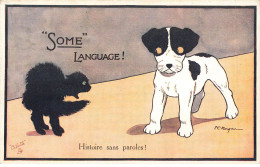 CHATS AC#MK879 HISTOIRE SANS PAROLES UN CHIEN ET CHAT NOIR - Katzen