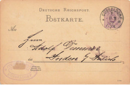 ENTIER ALLEMAND 1889 #FG54602 DUSSELDORF - Covers & Documents