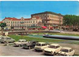 11 CARCASSONNE AE#DC090 HOTEL BRISTOL ET TERMINUS ECLUSE SUR LE CANAL DU MIDI AUTOMOBILES RENAULT PEUGEOT CITROEN - Carcassonne