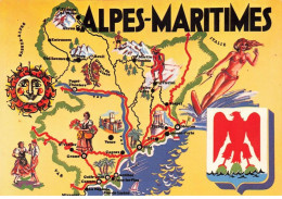 06 LES ALPES MARITIMES AE#DC072 CARTE RESUME DU DEPARTEMENT - Autres & Non Classés