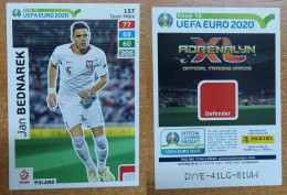 AC - 157 JAN BEDNAREK  POLAND TEAM MATES  ROAD TO EURO 2020  PANINI 2019 ADRENALYN TRADING CARD - Trading-Karten