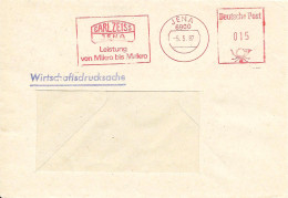 334  Carl Zeiss: Ema D'Allemagne, 1987 - Physics, Optics, Microscope: Meter Stamp From Jena, Germany - Physique