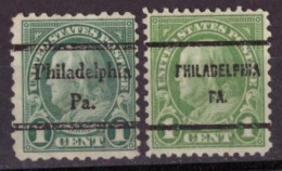 USA Precancel # Preo Locals 6ct  Philadelphia, PA. ( Variety/color ) -TB- - Precancels