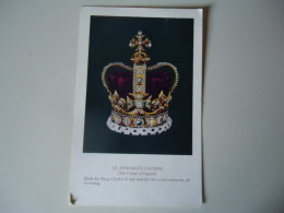 UNITED KINGDOM   POSTCARDS  1952  ST EDWARD'S CROWN    MORE  PURHASES 10% DISCOUNT - Otros & Sin Clasificación