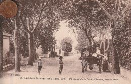 44 - Carte Postale Ancienne De  SAINT BREVIN LES PINS  L'Avenue De La Dune D'Amour Vers La Mer - Saint-Brevin-les-Pins