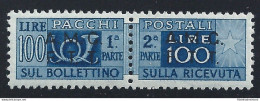 1947-48 TRIESTE A - PP 9/I 100 Lire Azzurro D 13 1/4 MLH/* CENTRATO - Altri & Non Classificati