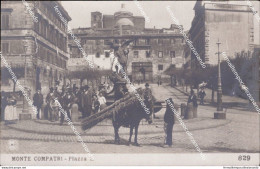 Ba679 Cartolina Fotografica  Montecompatri Piazza Provincia Di Roma Lazio - Autres & Non Classés