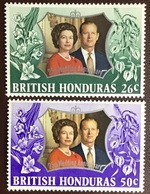 British Honduras 1972 Silver Wedding MNH - Honduras Británica (...-1970)