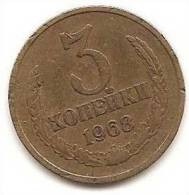 Russia 3 Kopeek 1968 Year EX USSR - Russia