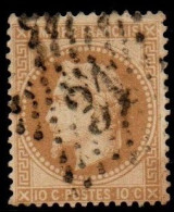 Napoléon N° 28A étoile 31 - 1863-1870 Napoléon III Con Laureles