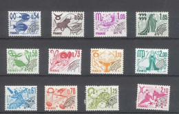 PREOBLITERE - Signes Du Zodiaque - 3 Séries - 12 Timbres Sans Gomme  - Yvert 146 à 157 - 1964-1988