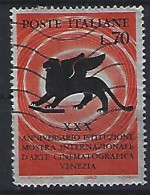 Italy 1962  Filmfestspiele Von Venedig  (o) Mi.1125 - 1961-70: Oblitérés