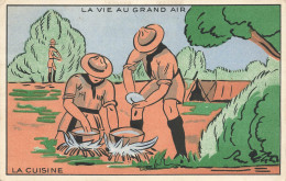 CPA Illustration De Bouchet Lakasa-La Vie Au Grand Air-La Cuisine       L2890 - Sonstige & Ohne Zuordnung