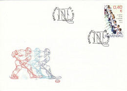 FDC SLOVAKIA 682 - Jockey (sobre Hielo)