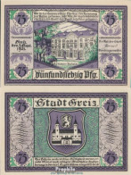 Greiz Notgeld: 471.2 75 Pf Notgeldschein Der Stadt Greiz Bankfrisch 1921 75 Pfennig Greiz - Oesterreich