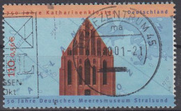 Deutschland Mi.Nr.2195 - 750 Jahre Katharinenkloster Und 50 Jahre Deutsches Meeresmuseum Stralsund - Gebruikt