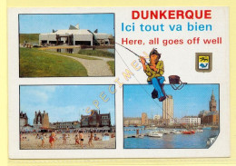 59. DUNKERQUE Ici Tout Va Bien – Multivues – Blason ( Illustration Humoristique ) (animée, Pécheur) - Dunkerque