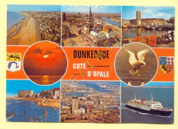 59. DUNKERQUE - COTE D OPALE - Multivues – Blason (animée, Bateaux, Mouette) - Dunkerque