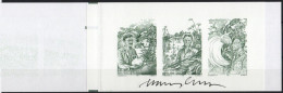 Martin Mörck. Sweden 1994. CEPT. Michel  1840 - 1842 Blackprint. MNH. Signed. - Proeven & Herdrukken