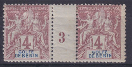 Bénin                      22 * Paire Millésime 3 - Unused Stamps