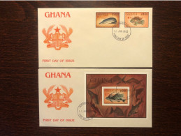 GHANA FDC COVER 1993 YEAR RED CROSS OVERPRINTS HEALTH MEDICINE STAMPS - Ghana (1957-...)