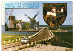 Windmills Kuressaare Castle Saaremaa Island Soviet Estonia USSR 1988 4Kop Stamped Postal Stationery Card Postcard - Estonie