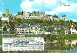 30818 - Carte Maximum - France - Chinon - Chateau Et La Vienne - 1990-1999