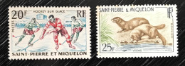 Lot De 2 Timbres Neufs* Saint Pierre Et Miquelon 1959 Yt N° 360 / 361 - Ongebruikt