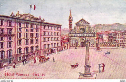 ITALIE  FIRENZE  Hôtel Minerva    ......... Carte D'illustrateur - Firenze