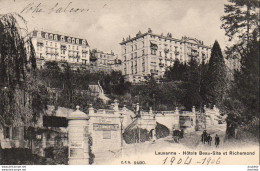 SUISSE VD  LAUSANNE  Hôtels Beau Site Et Richemond  ......... - Lausanne