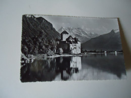 SWITZERLAND   POSTCARDS  1950 LAC LEMAN  CHATEAU  LETTRES WITH STAMPS   MORE  PURHASES 10% DISCOUNT - Other & Unclassified