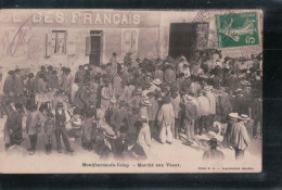 Cpa 43 Montfaucon Du Velay  Marché Aux Veaux - Montfaucon En Velay