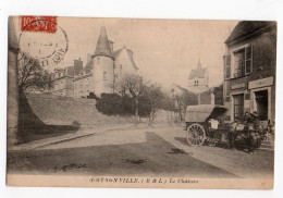 OYSONVILLE * EURE & LOIR * LE CHATEAU * ATTELAGE CHEVAL * TABAC * TELEPHONE * Carte N°4 - Autres & Non Classés